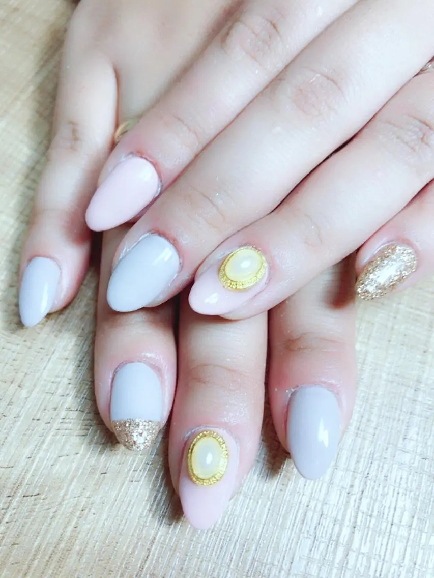 ネイル ラメ(グリッター) 安藤 Charlotteのネイルデザイン
