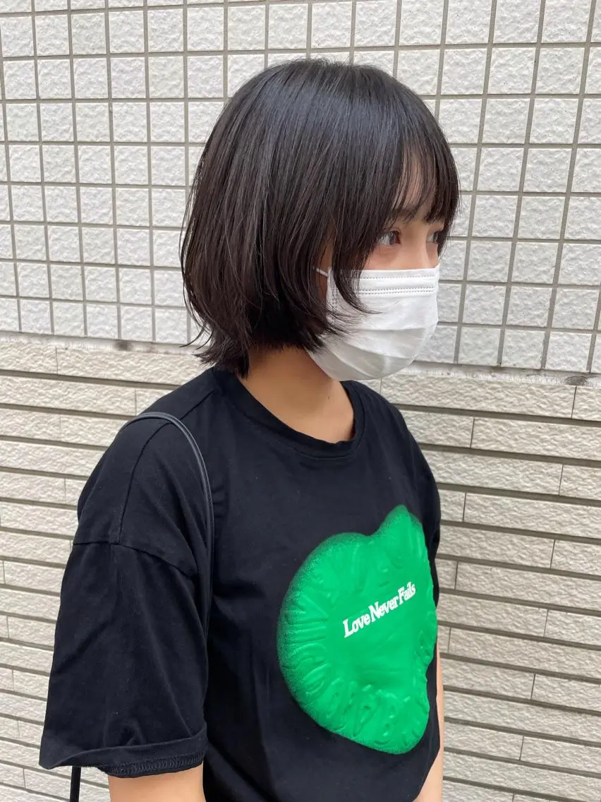 ショート 顔周りカット レイヤーカット ウルフカット ウルフ レイヤー パーマ🪐MANAのヘアスタイル