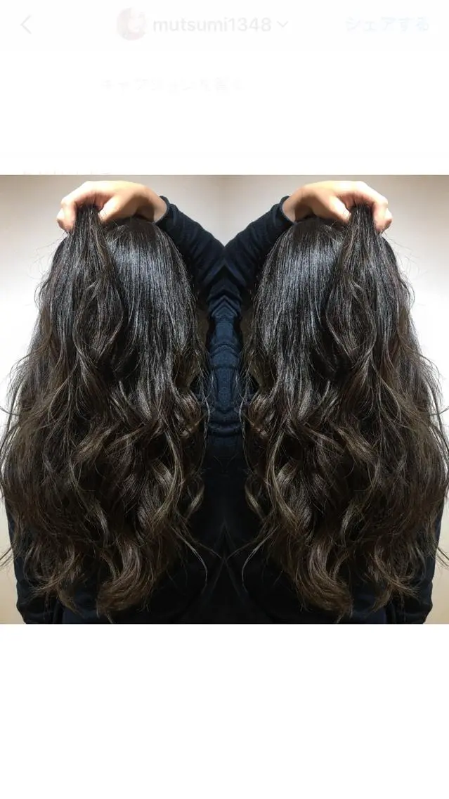 ロング カラー box mico. mutsumiのヘアスタイル