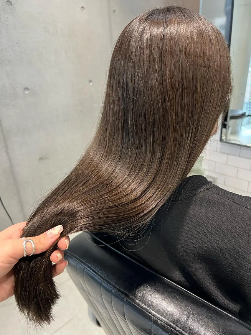 ミディアム カラー パーマ ヘアアレンジ メンズ キッズ ネイル マツエク・マツパ アイブロウ 丁寧なカウンセリング 🌿Chiemi🌿のヘアスタイル