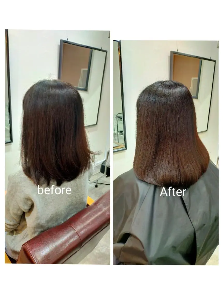 ミディアム カラー トリートメント カット ヘアカラー トリートメント 水素トリートメント/ 髪質改善/ナカノメのヘアスタイル