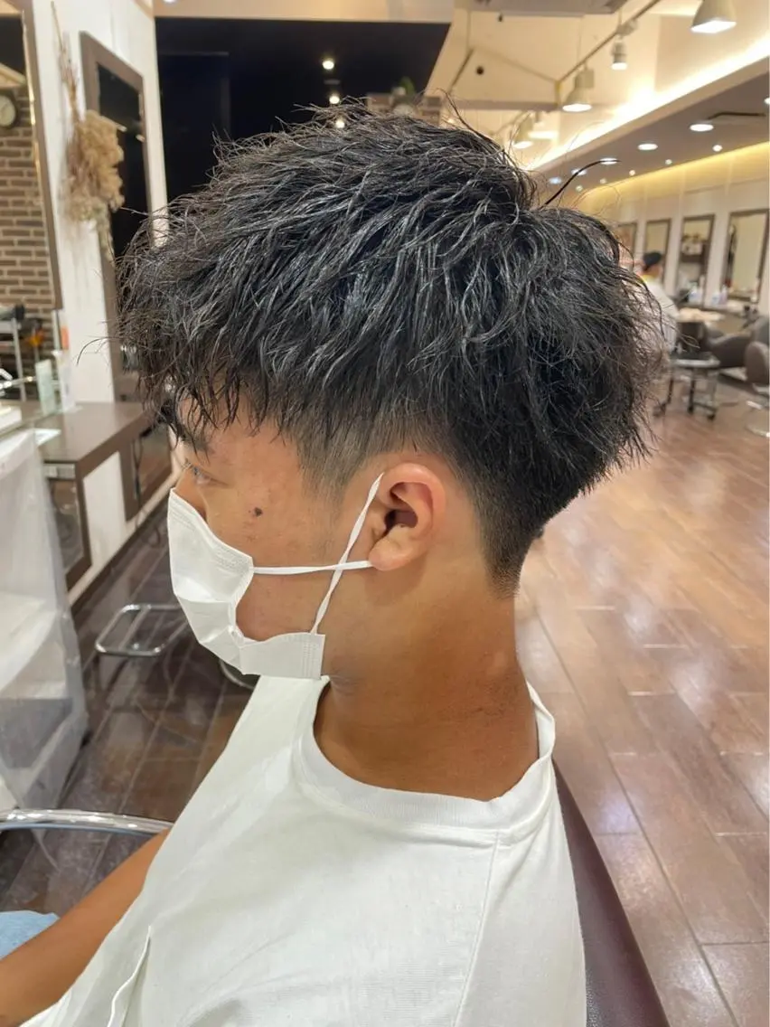 ショート パーマ メンズ マッシュ レディースカット いからしゆうたのヘアスタイル