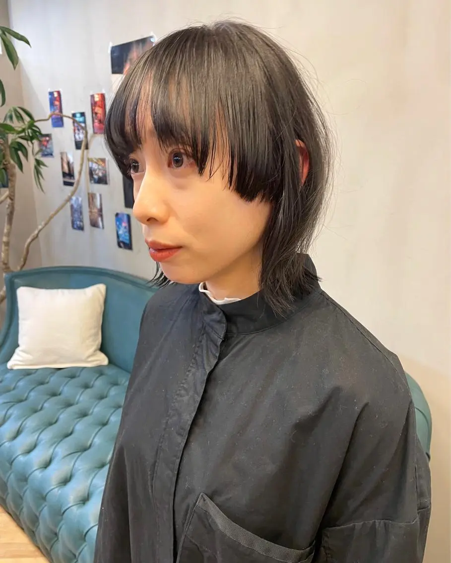 ミディアム カラー パーマ ヘアアレンジ メンズ キッズ ネイル マツエク・マツパ アイブロウ マッシュ tatsumi/ボブ ウルフ/レイヤーのヘアスタイル