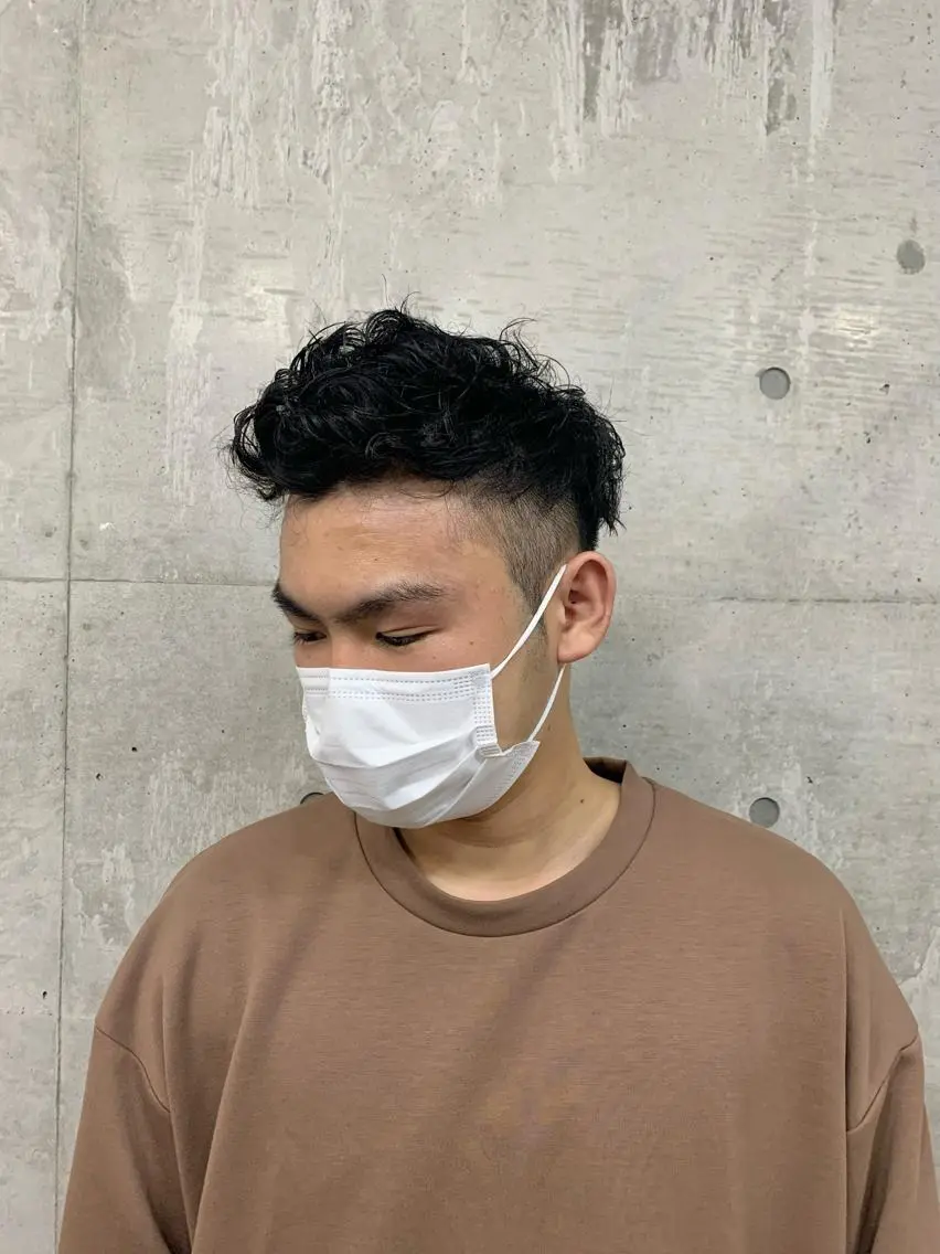 ショート パーマ メンズ カット パーマ トリートメント クセを最大限に活かす メンズパーマ奈良大祐のヘアスタイル