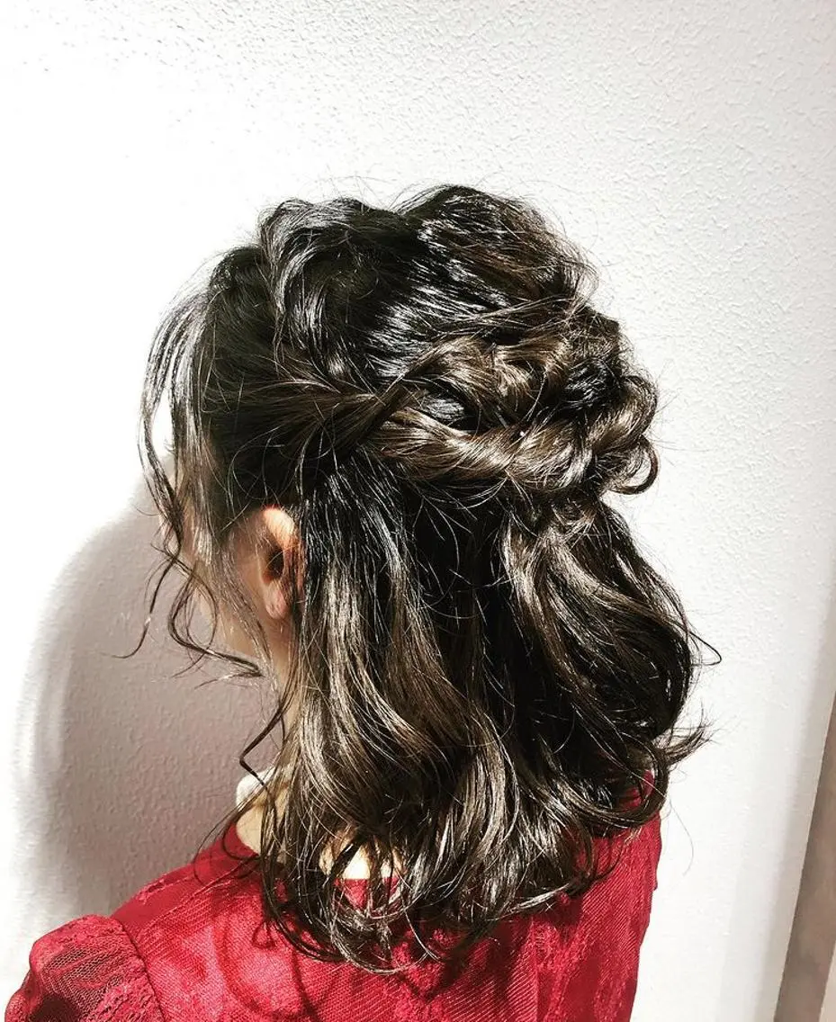 セミロング ヘアカラー FABLE HAIR ファブル難波・心斎橋のヘアスタイル