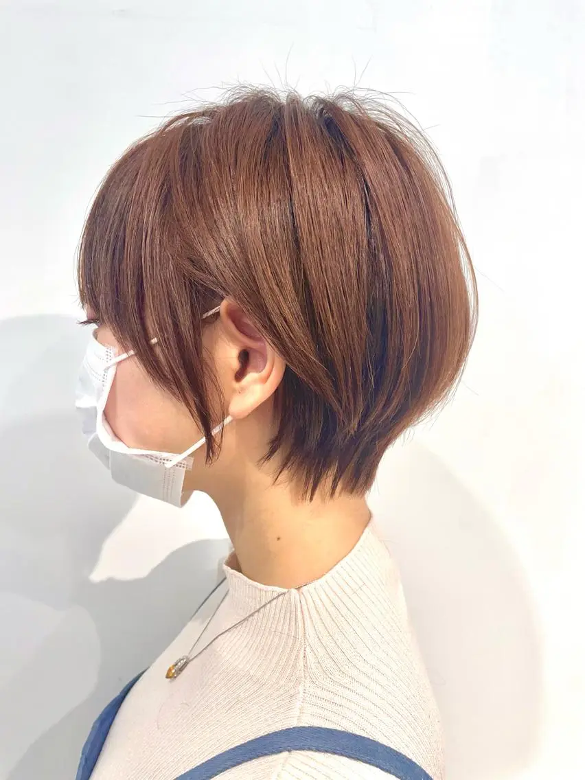 ショート 丸みショート ショートヘア ナチュラル/ボブ/ レイヤー/後藤健吾のヘアスタイル