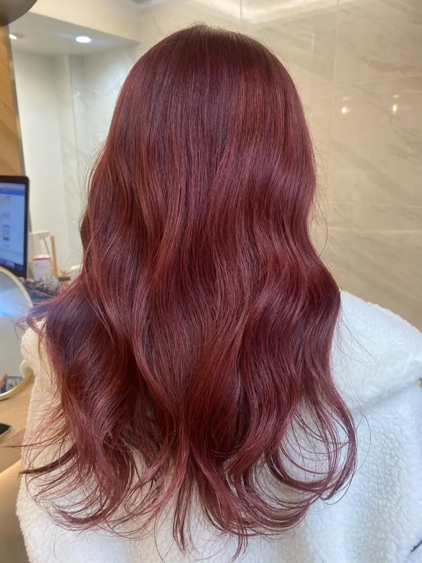 ロング カット ヘアカラー トリートメント おおつき ありかのヘアスタイル