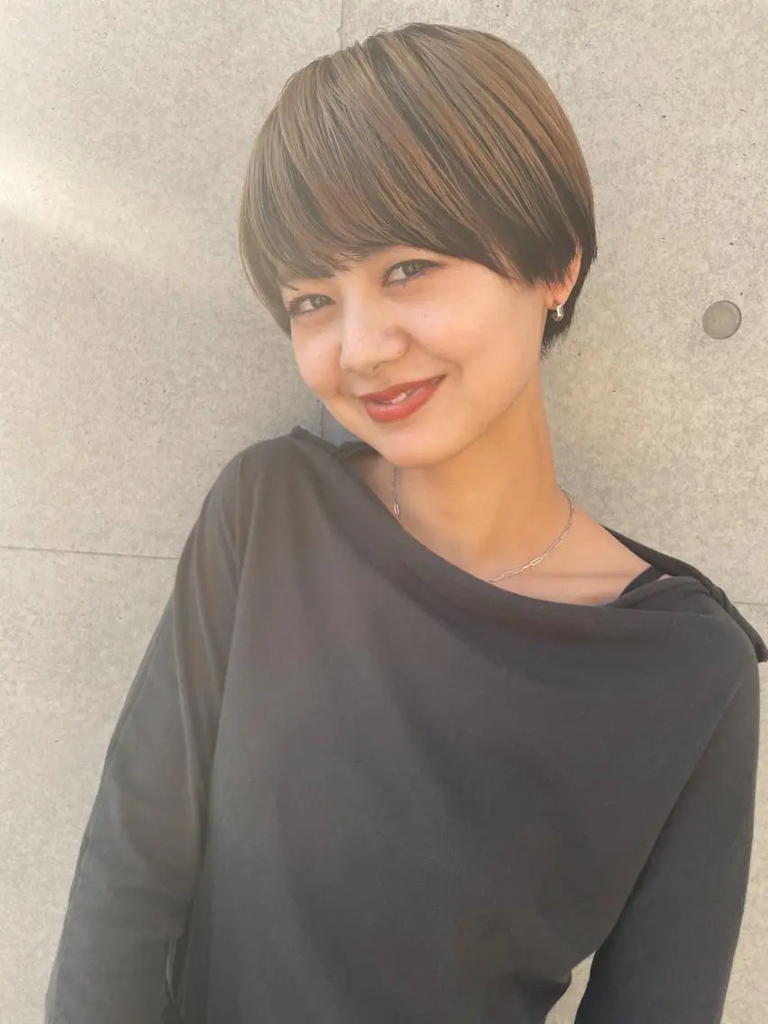ショート カラー デザインカラー 似合わせカット カット ヘアカラー トリートメント センスをお届けします 大谷将生infpのヘアスタイル