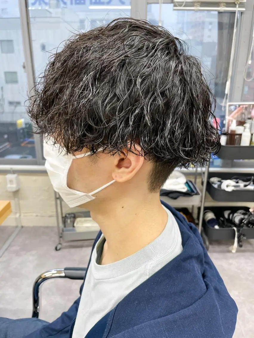 ショート パーマ メンズ メンズパーマ メンズ特化ryoのヘアスタイル