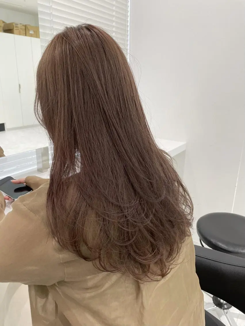 カラー ヘアカラー 韓国ガーリー🎀🤎 THEATER福岡のヘアスタイル