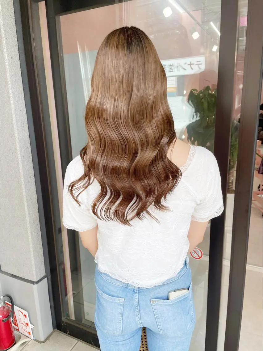 セミロング カラー 💈メンズカット パーマ💈耕世のヘアスタイル
