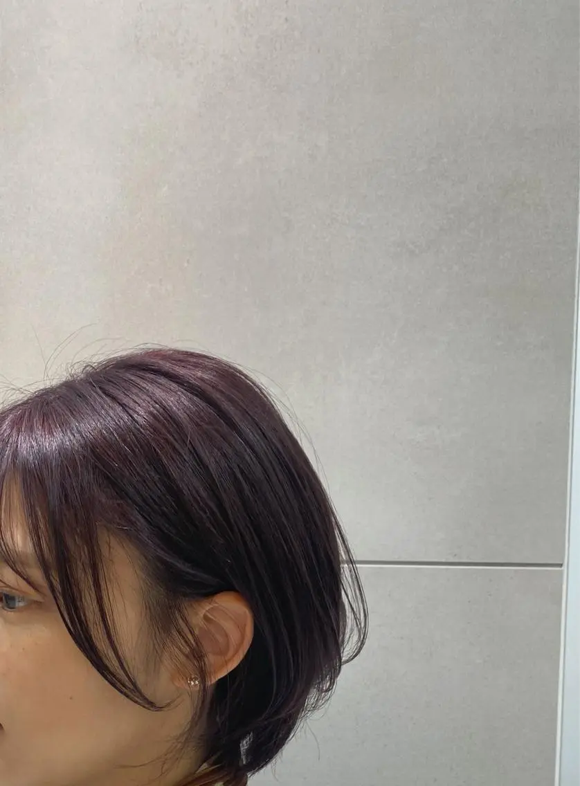 ショート カラー ピンクカラー 透明感カラー 天羅のヘアスタイル