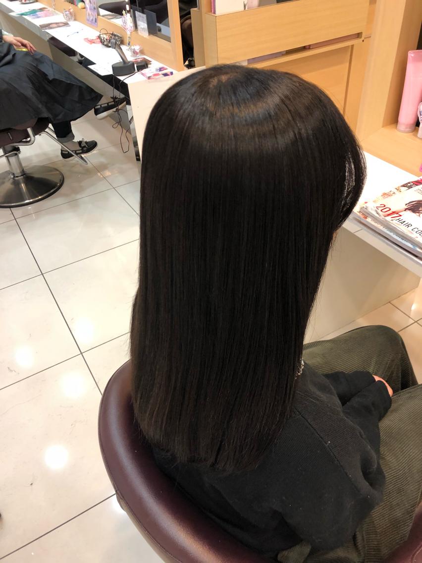 ロング 縮毛矯正 植田 敬太のヘアスタイル