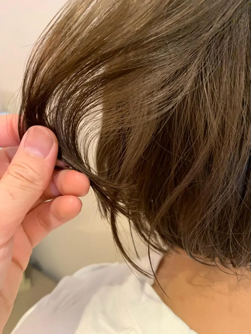 ショート カラー ブリーチ 透明感カラー 柔らかいヘア/ 東徳嶺 みくのヘアスタイル
