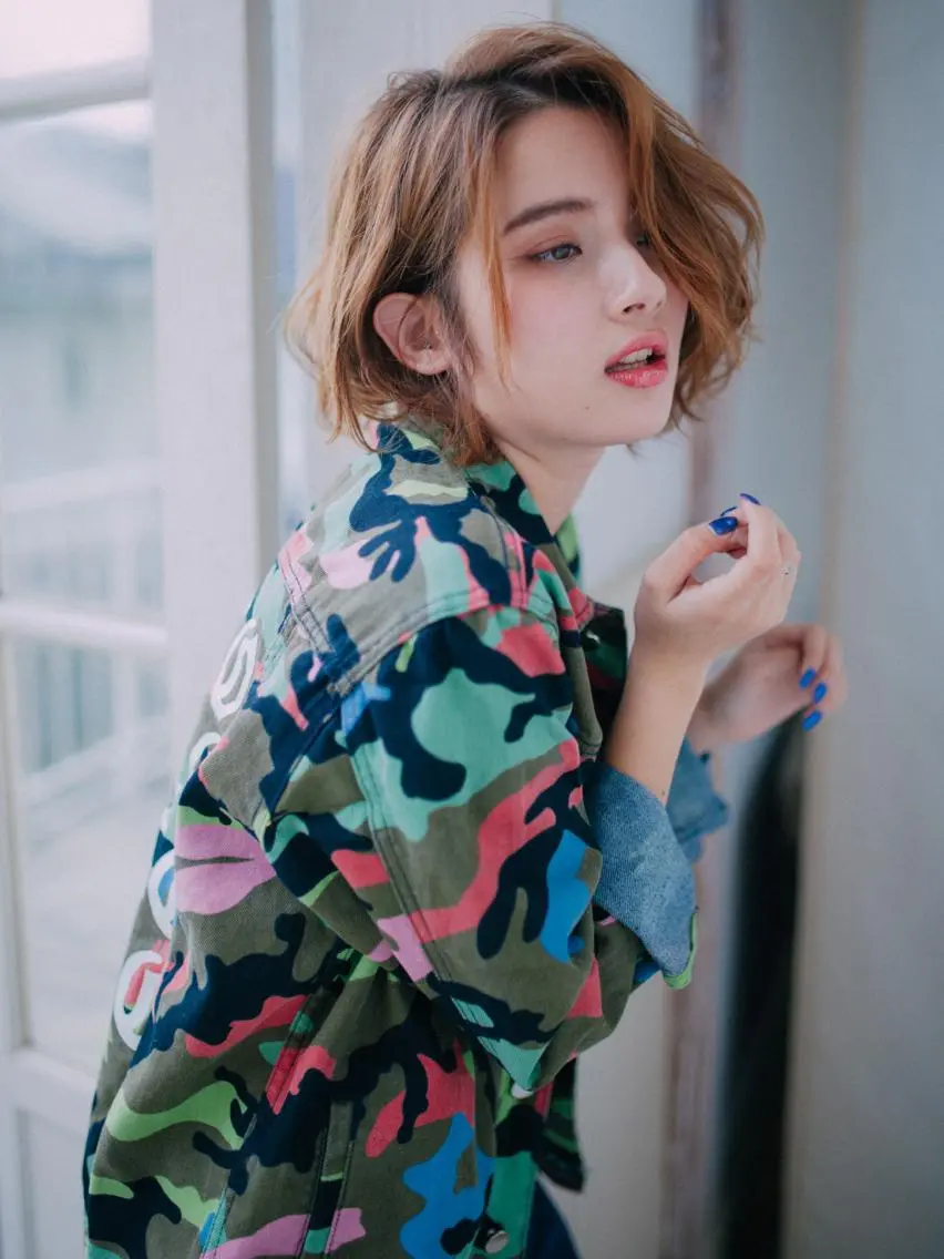ミディアム カラー パーマ カット ヘアカラー 松島祐介【店長/ トップディレクター】のヘアスタイル
