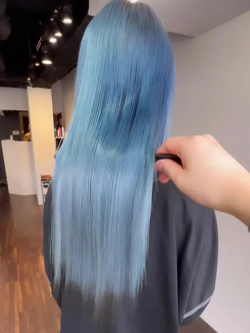 ロング カラー ブリーチ ケアブリーチ ダブルカラー ハイトーンカラー イルミナカラー ヘアカラー トリートメント ヘアセット 🧡色落ちまで2度 楽しめる🧡ヨシキのヘアスタイル
