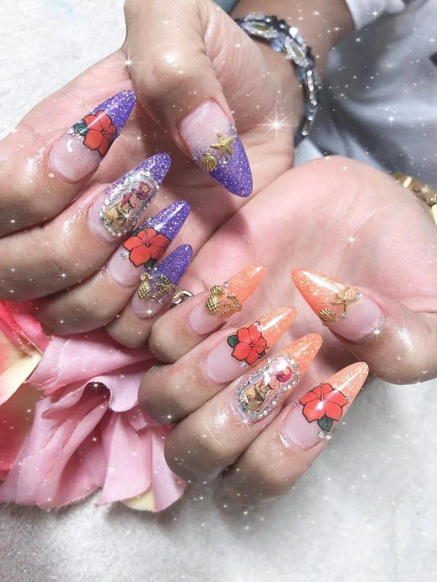 ロング ネイル ハンドネイル 《LB》ラブリエ Nail&eyeのマツエク・マツパデザイン
