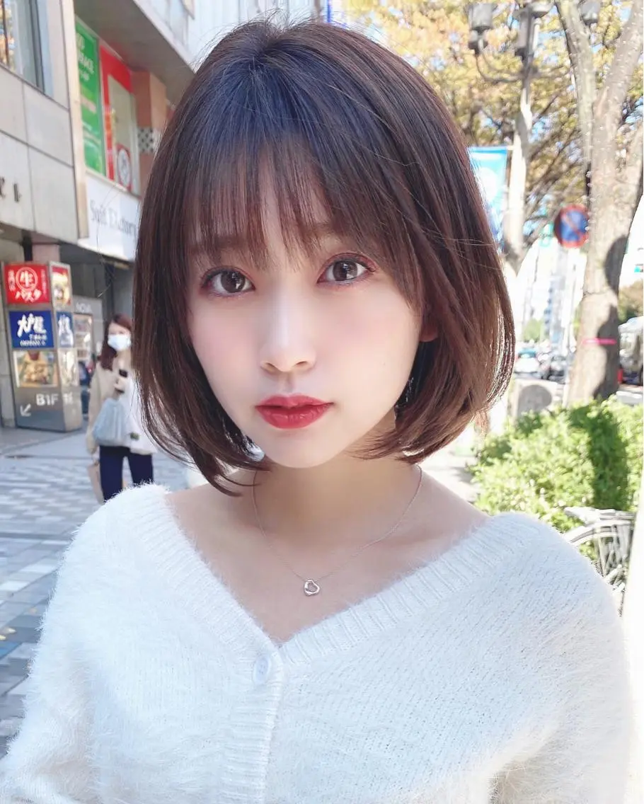 ショート カラー ボブ カット ヘアカラー トリートメント ツヤ髪になりたい方へ 🩷柴田知亜希のヘアスタイル