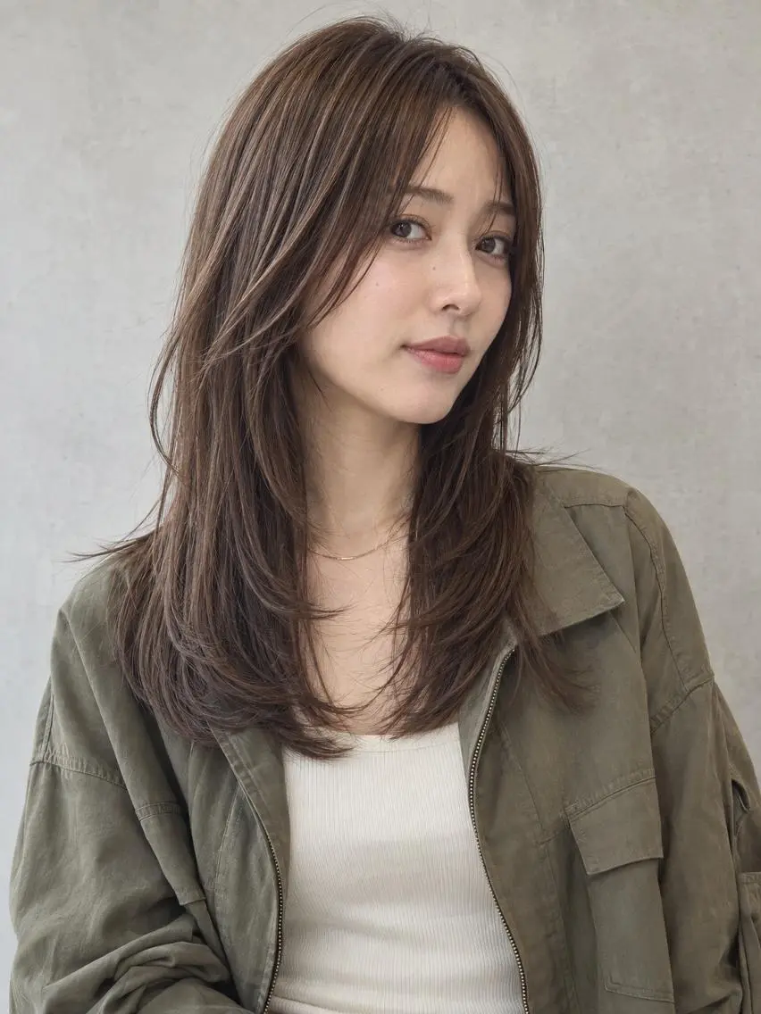 ロング カラー ブリーチ ケアブリーチ 透明感カラー ダブルカラー イヤリングカラー カット ヘアカラー トリートメント ヘッドスパ "オトナ髪”/ LAKA TOCCAのヘアスタイル