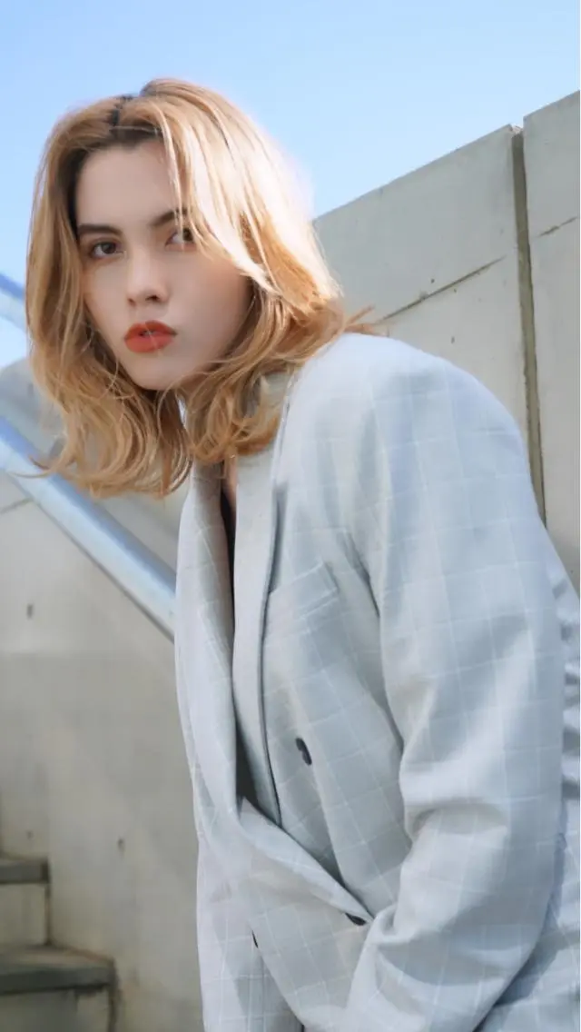セミロング メンズ縮毛矯正 🎖アジマ リョオのヘアスタイル