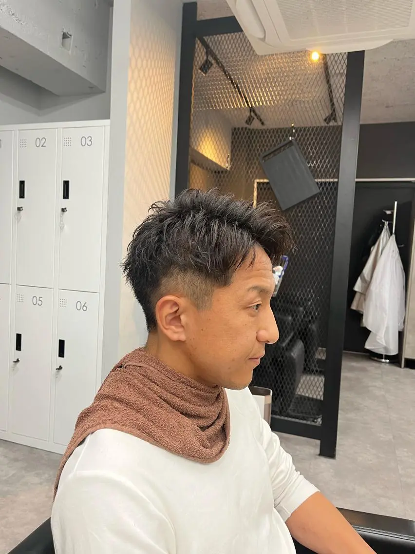 ショート メンズ カット 釜谷 健二郎のヘアスタイル