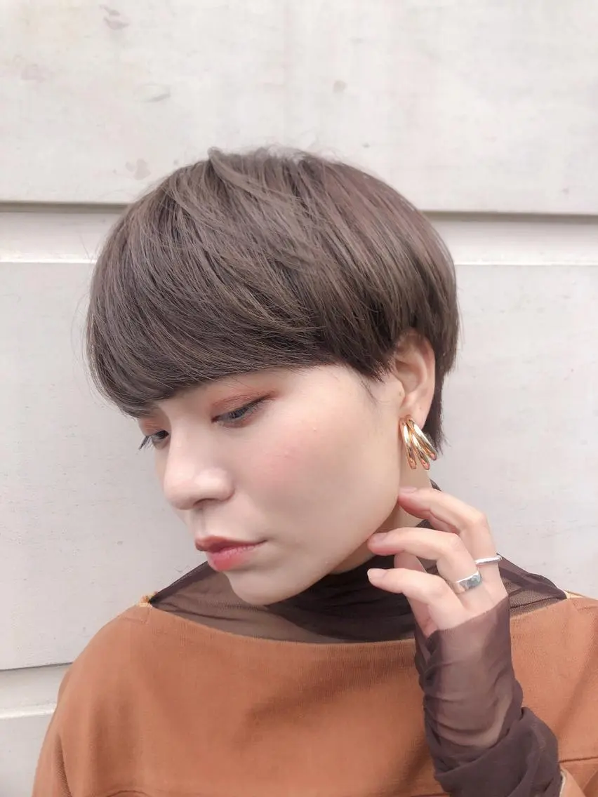ショート カラー マンツーマン 美容師💚コウブチのヘアスタイル