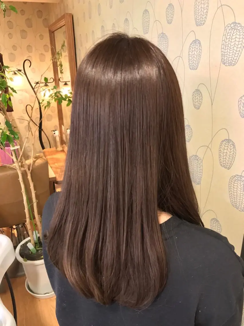 ロング カラー カット ヘアカラー トリートメント ヘッドスパ 美容室F i t✂️ ササキのヘアスタイル