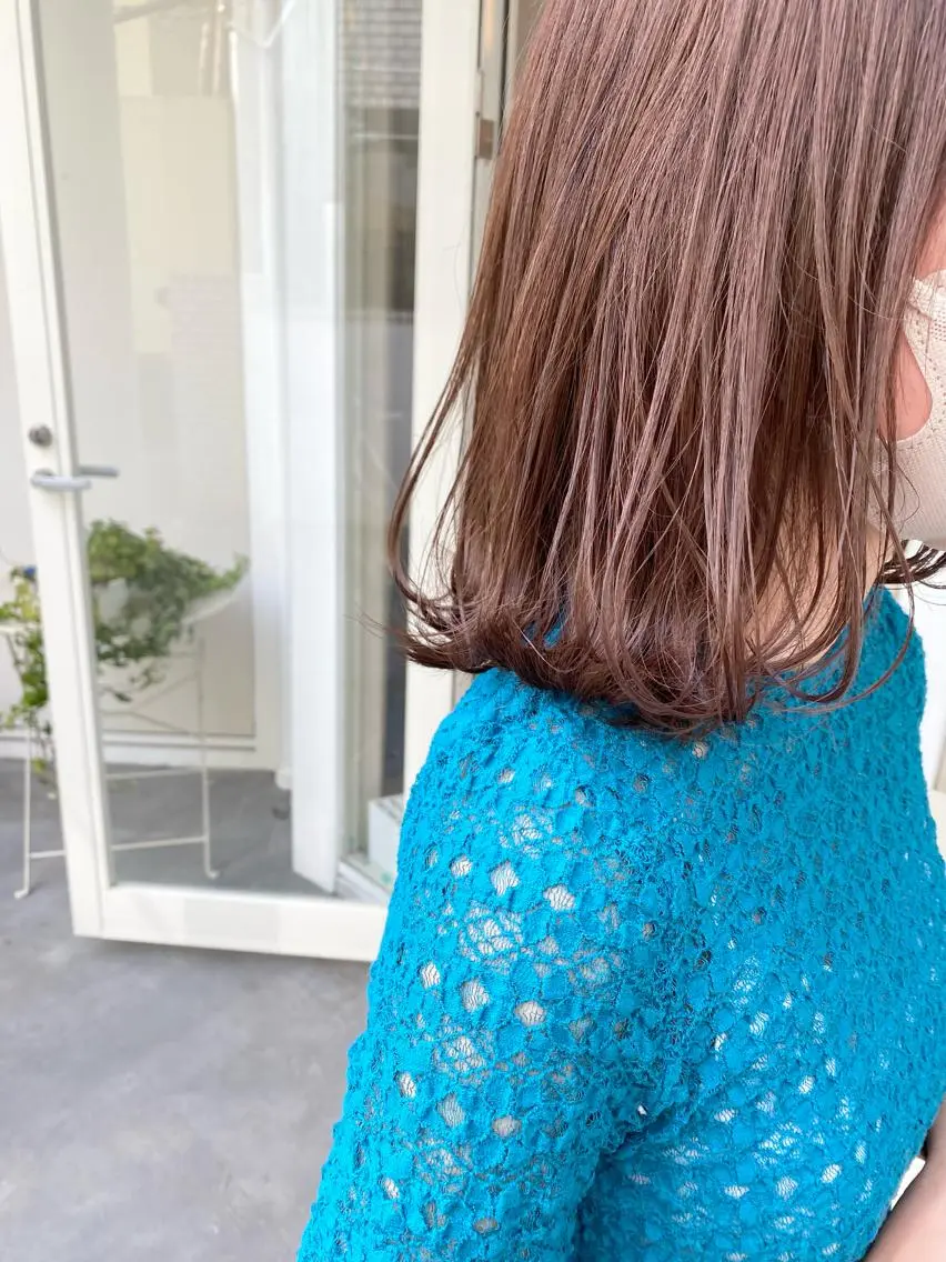 ミディアム カラー アッシュ アッシュブラウン ブラウンカラー カット ヘアカラー トリートメント ハイトーン×似合わせ 🌱中川慎之介のヘアスタイル