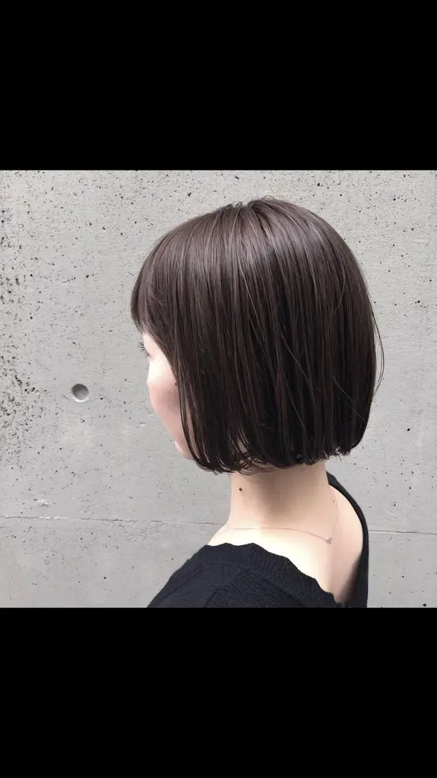 ミディアム カット ヘアカラー トリートメント 酸性縮毛矯正🧴韓国 レイヤー/髪質改善のヘアスタイル