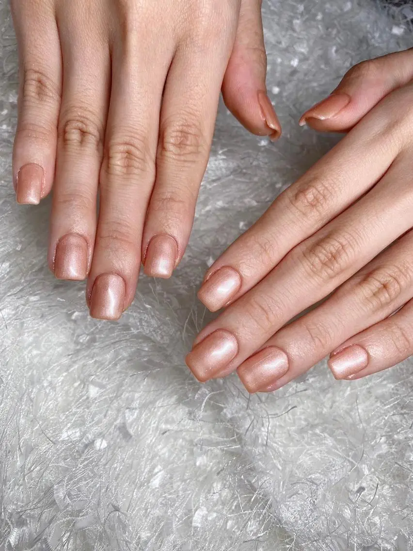 ネイル 長さ出し ジェルネイル グラデーション 韓国ネイル ラメ(グリッター) ハンドネイル Nail&eye Belire 新宿のネイルデザイン
