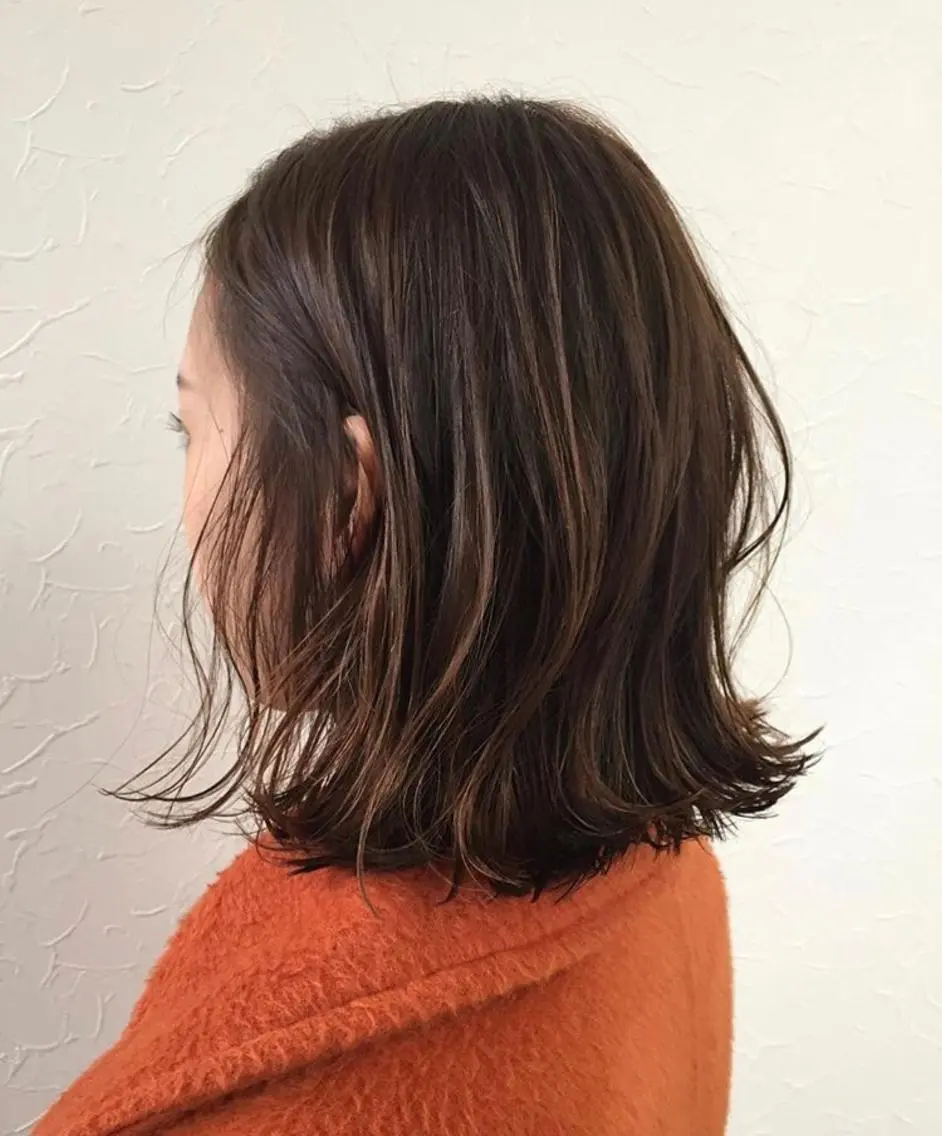 ミディアム ヘアカラー 松浦 圭希のヘアスタイル