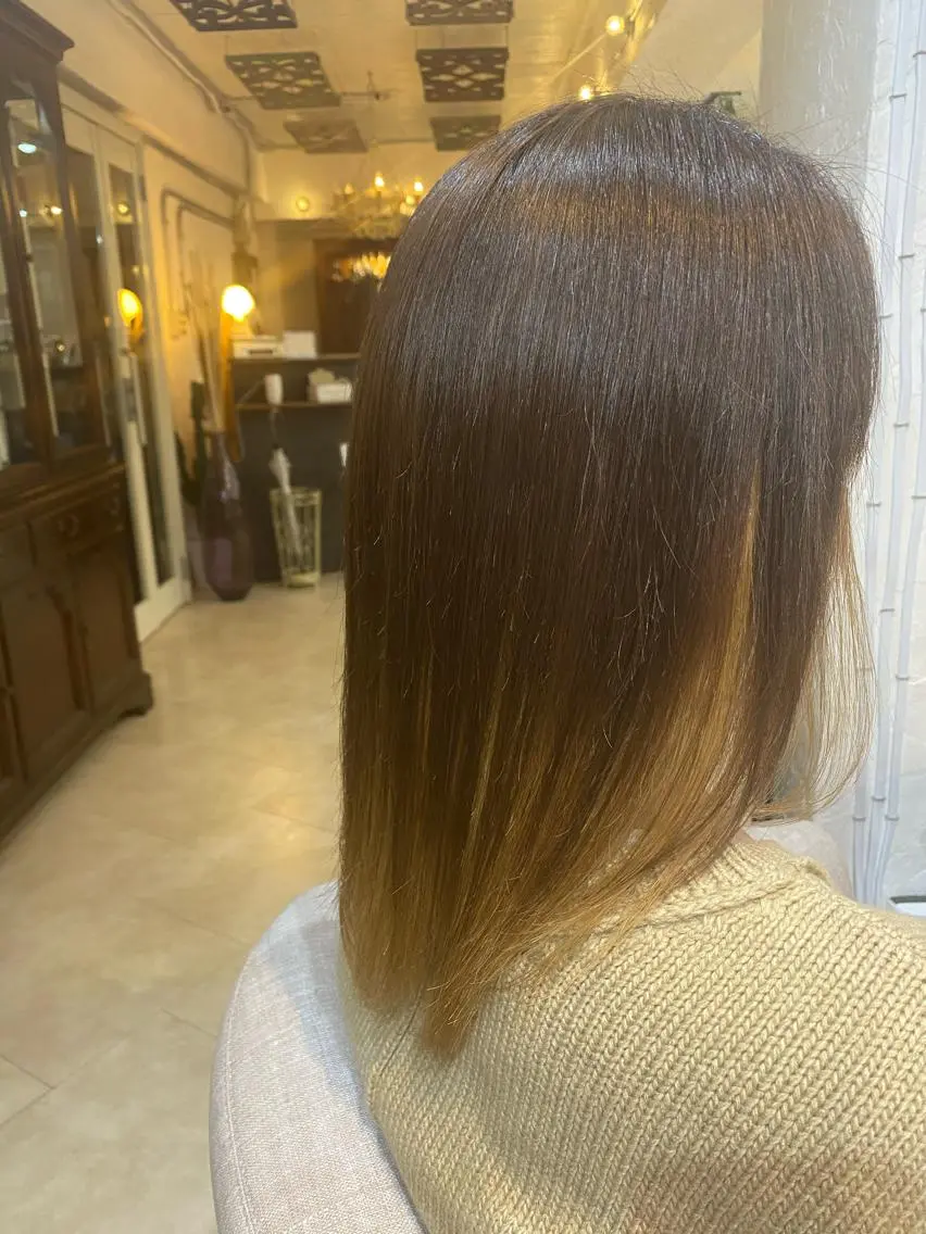 セミロング 清水 美雪のヘアスタイル