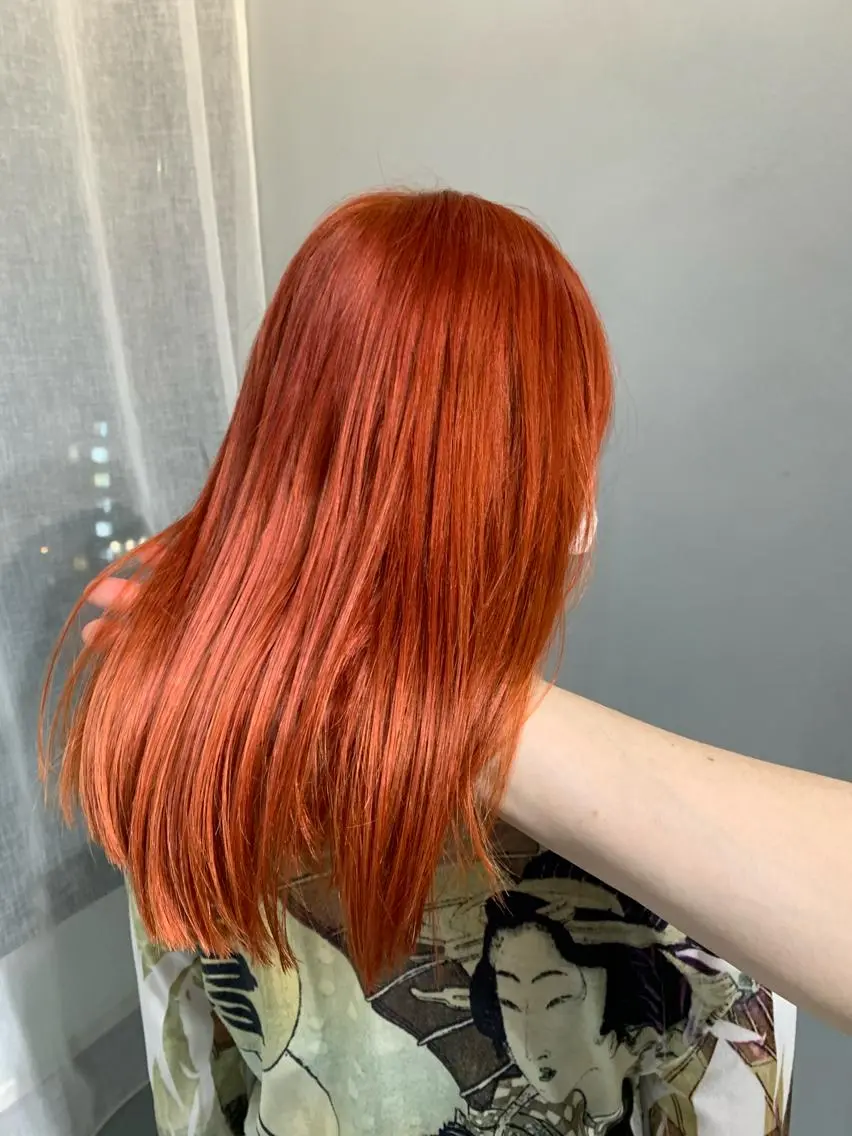 セミロング カラー パーマ ヘアアレンジ ボブパーマコテ巻き風 パーマNo1深江秀平のヘアスタイル