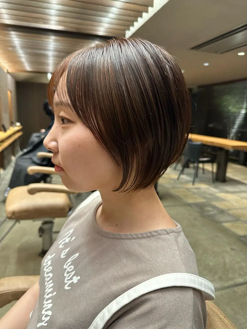 ショート カラー ショートボブ ボブ ショートヘア カット ヘアカラー トリートメント 似合わせ松本 容政のヘアスタイル