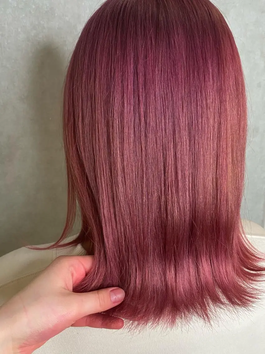 ミディアム ヘアカラー トリートメント 🌱ブリーチ・透明感 カラー/mapi🦭のヘアスタイル