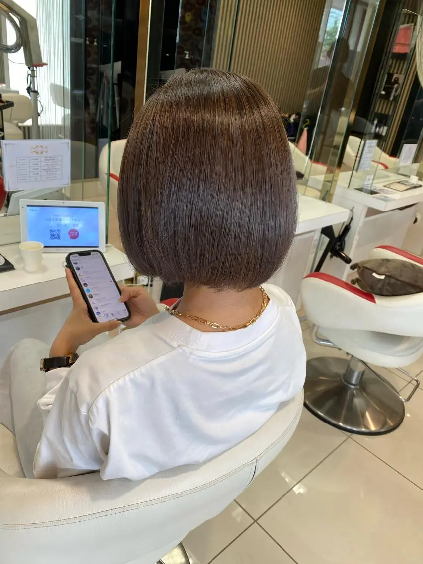ショート カット ヘアカラー 縮毛矯正 トリートメント 髪質改善・縮毛矯正 大石　郷のヘアスタイル