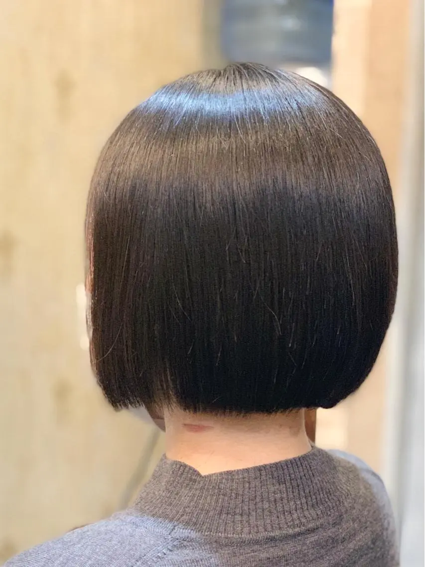 ショート 切りっぱなしボブ ボブ カット トリートメント クバガワ シュンのヘアスタイル