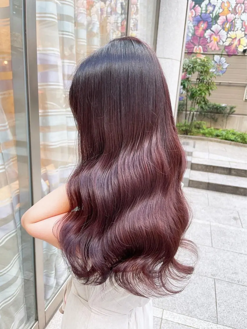 ロング カラー ヘアカラー トリートメント 【縮毛矯正特化】 kyokaのヘアスタイル