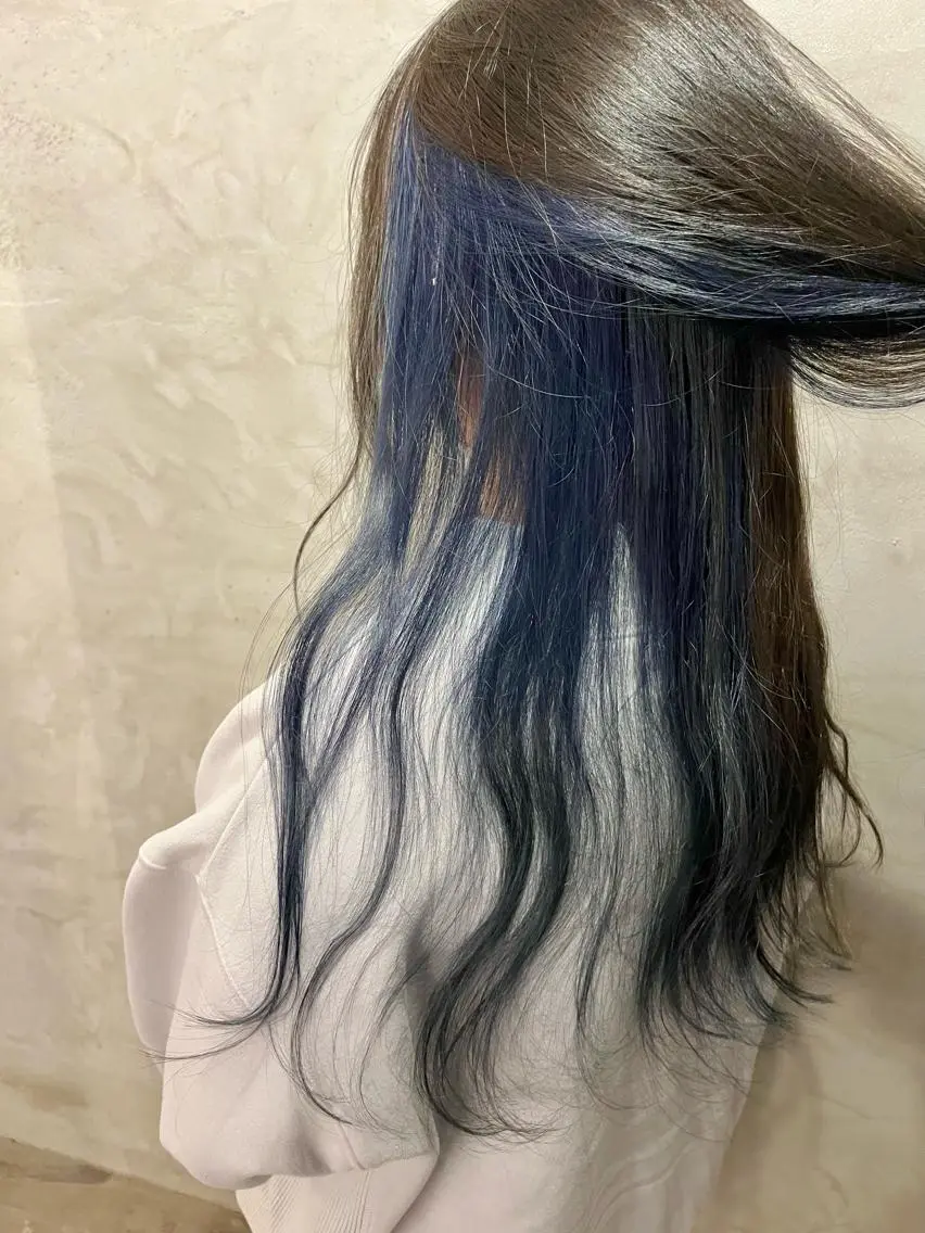 カラー ブルーカラー ヘアカラー 透明感カラー/ ブリーチ無し/RYOのヘアスタイル