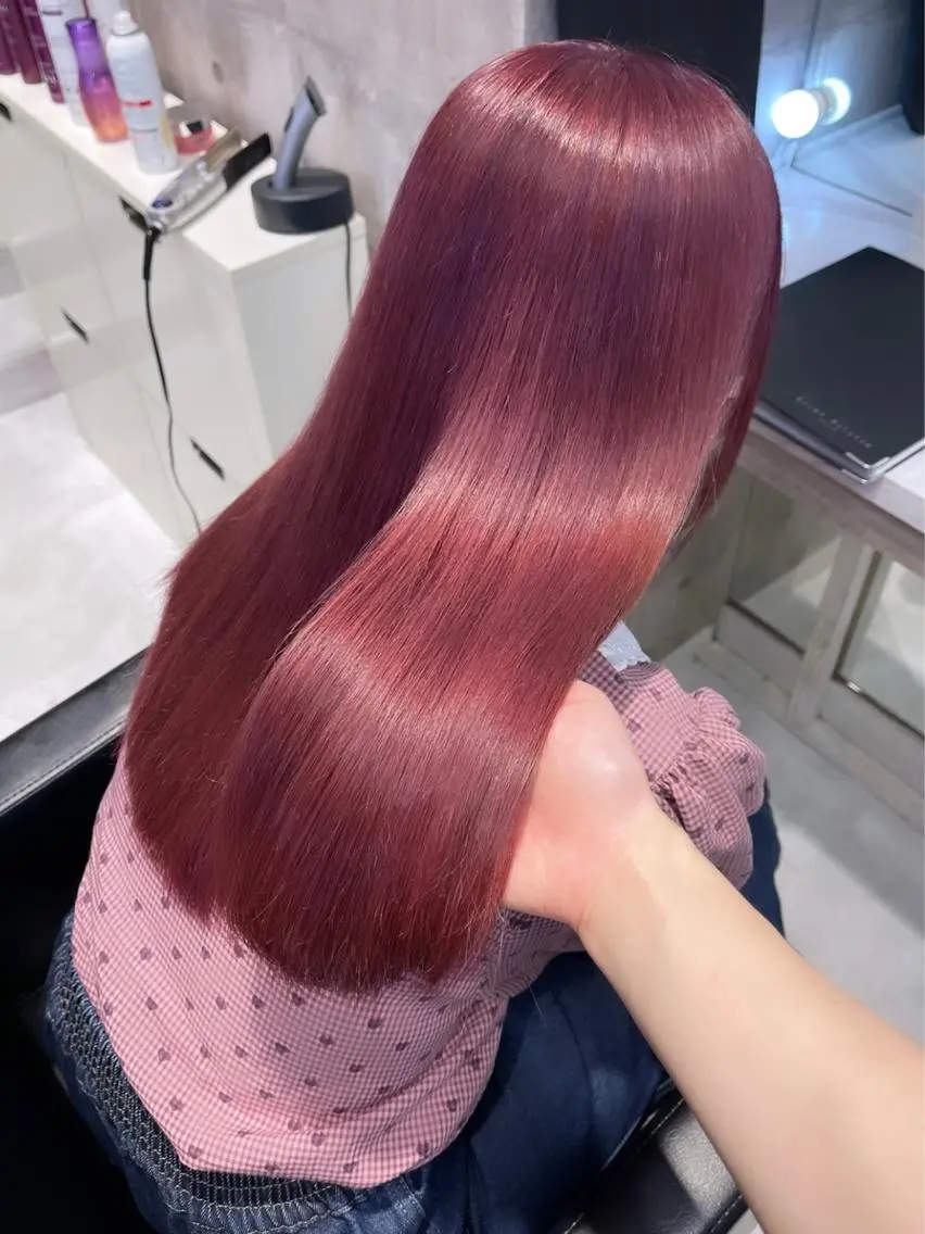 ロング カラー パーマ ヘアアレンジ メンズ キッズ ネイル マツエク・マツパ アイブロウ レイヤー/ダブル カラー/YURINAのヘアスタイル