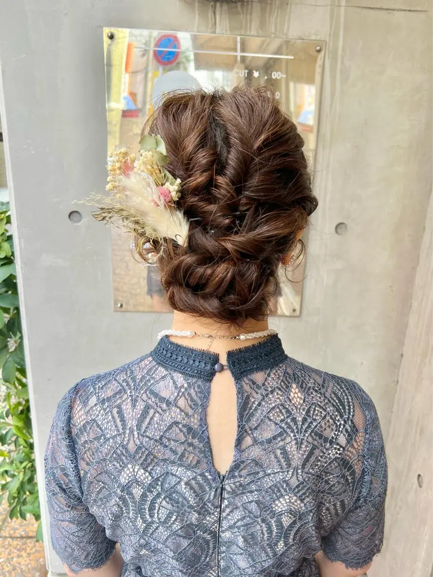 セミロング カラー ヘアアレンジ 「sumi」 AMIのヘアスタイル