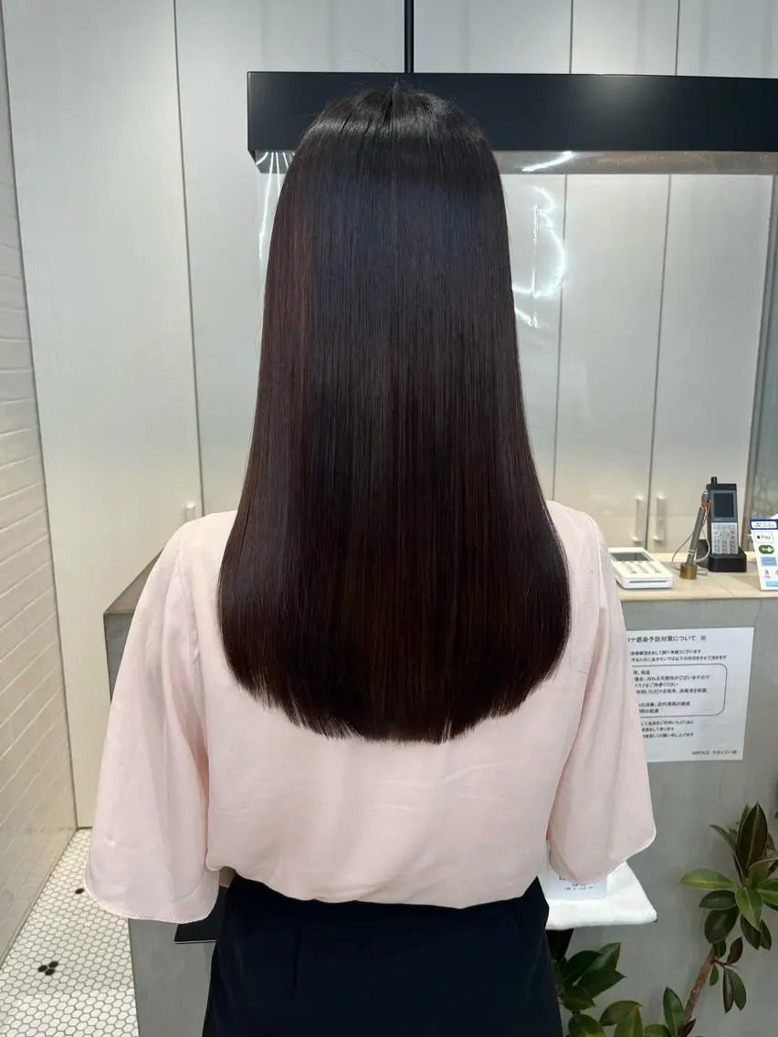 ロング ヘアカラー 縮毛矯正 トリートメント 【髪質改善特化･ 福田航洋】のヘアスタイル