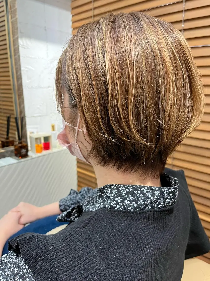 ショート カラー カット ヘアカラー 代表　土屋ヒロユキ ショートカットのヘアスタイル