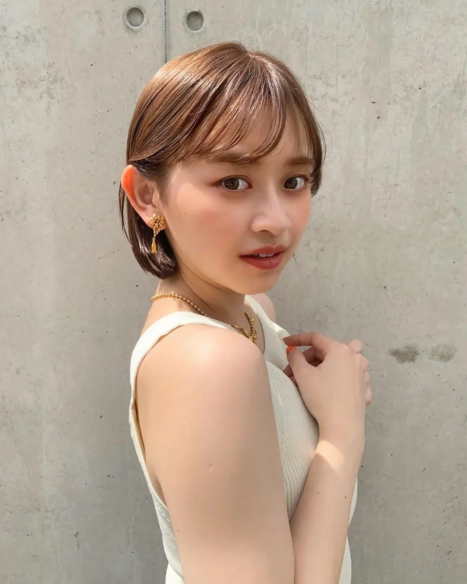 ショート カラー ベージュカラー ボブ カット HARUKA ⭐️モデル募集中⭐️のヘアスタイル