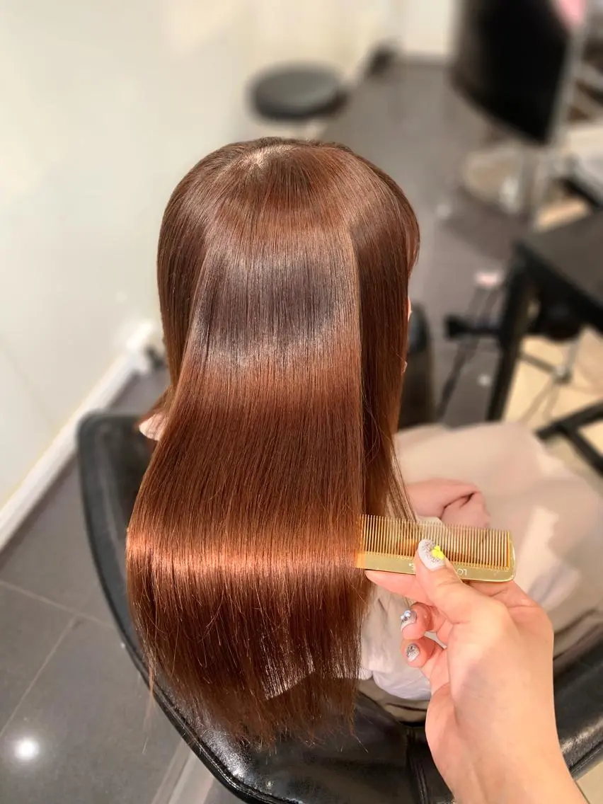 ロング カラー 縮毛矯正 joule新宿店 YUIのヘアスタイル