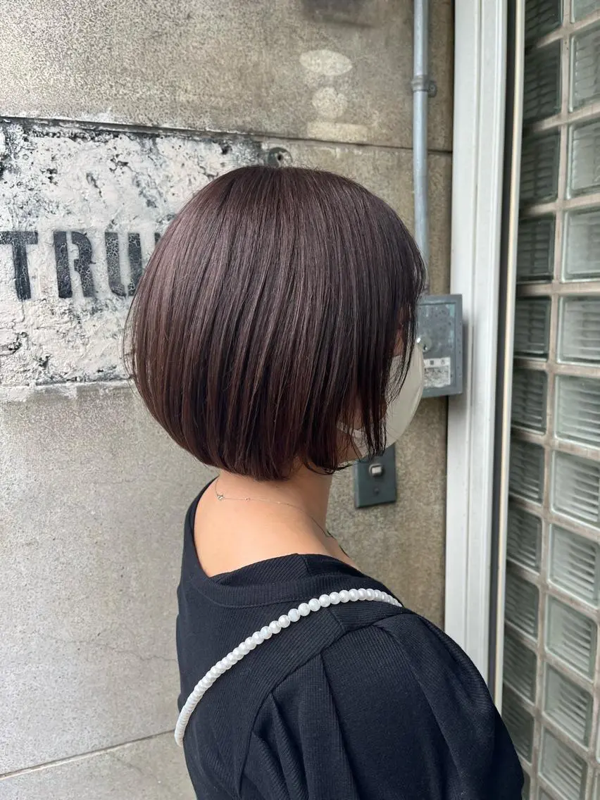 ショート カラー ピンクカラー 古川 尚実のヘアスタイル