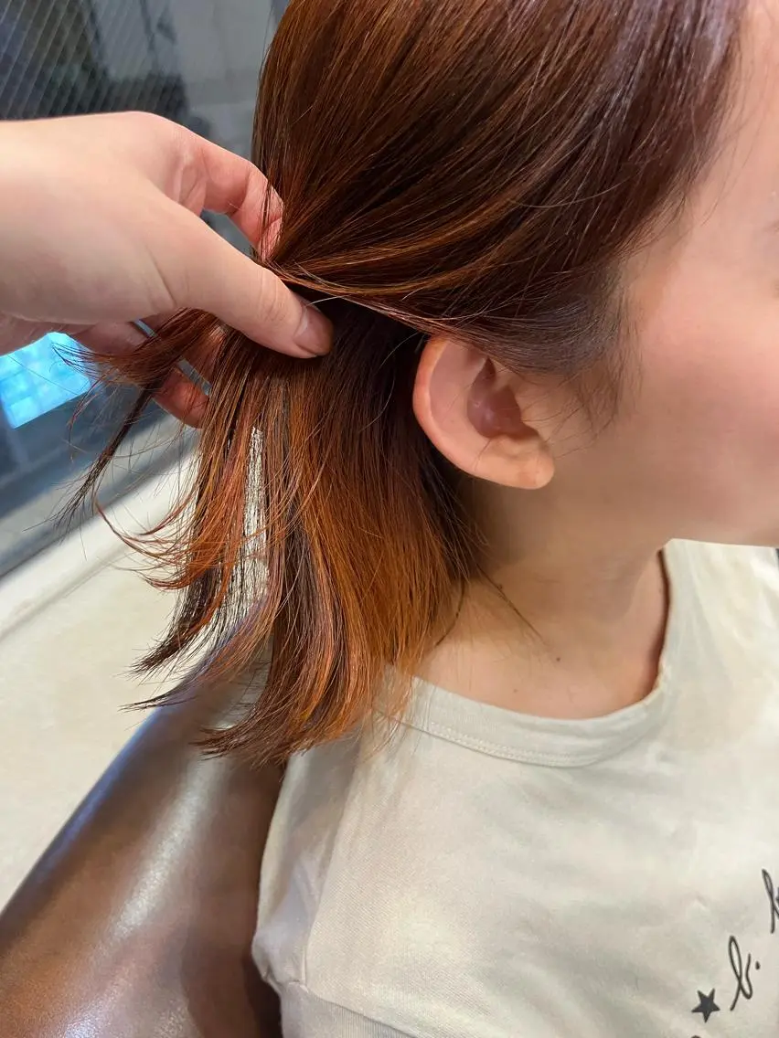 ミディアム カラー ヘアカラー 🟢NEGi🟣 🫧髪質改善のヘアスタイル