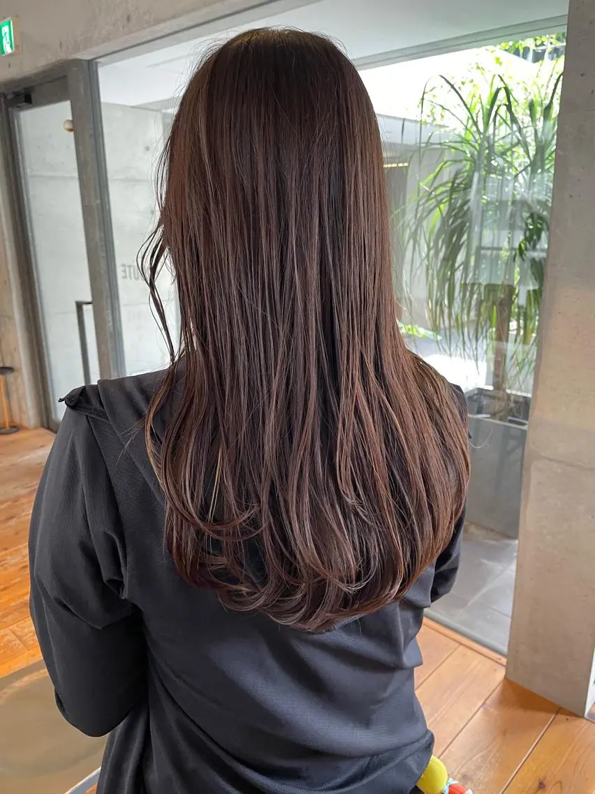 ロング 縮毛矯正 縮毛矯正 ROUTE KOUTAのヘアスタイル