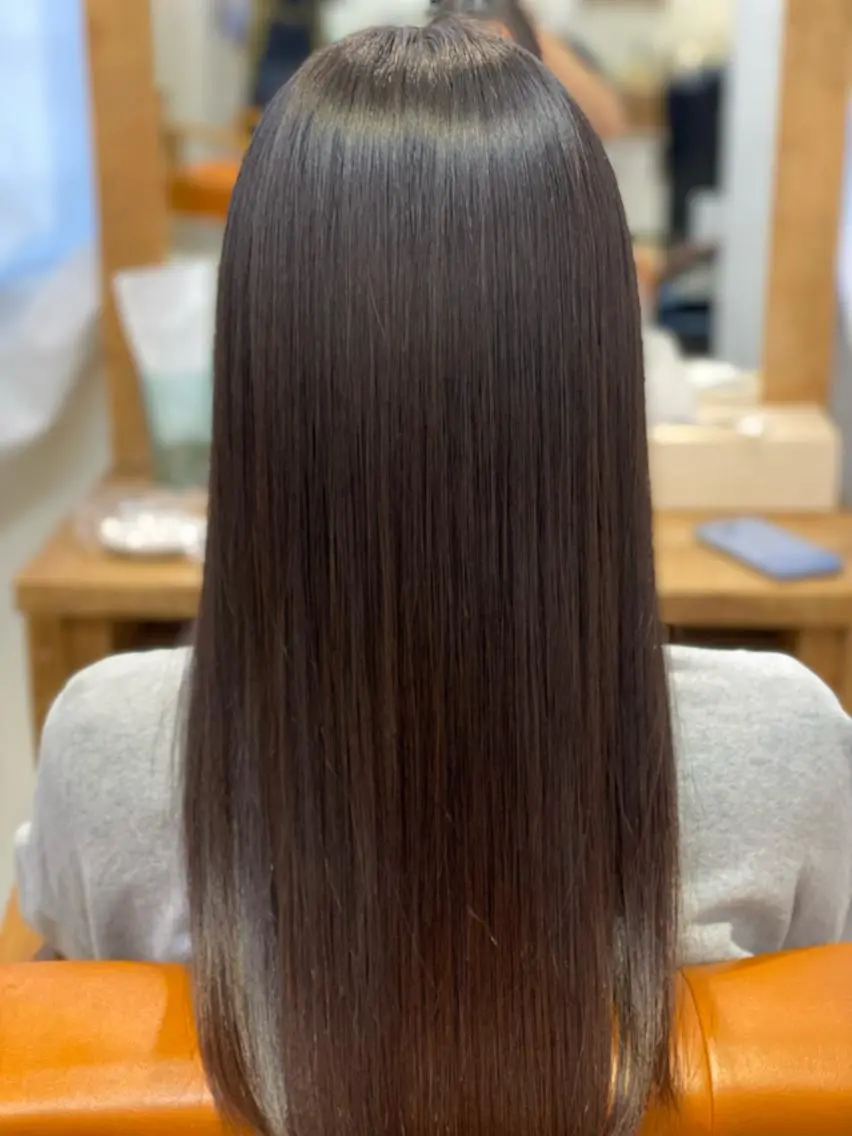 ロング カット 縮毛矯正 トリートメント 森下 友　Dio...池袋のヘアスタイル