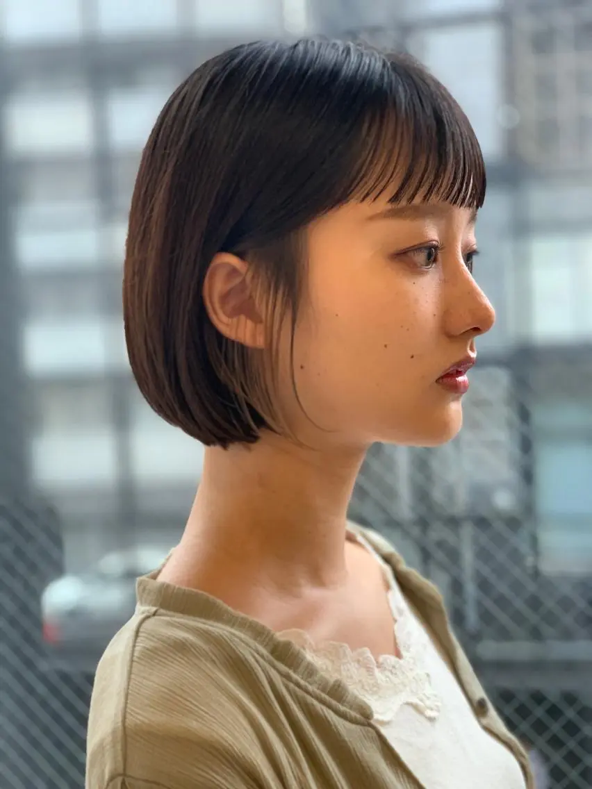 ミディアム ボブ 加藤 佑哉のヘアスタイル